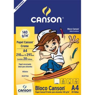 Imagem de Bloco Infantil Desenho Creme 140g A4 Canson