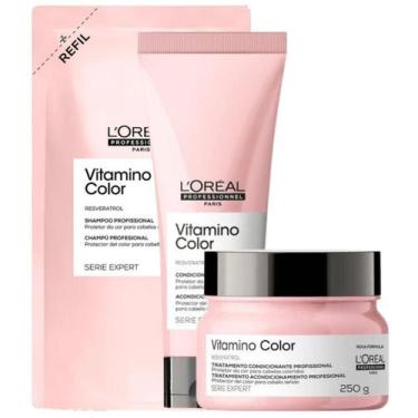 Imagem de Kit L'Oréal Vitamino Color Refil Shampoo 240ml + Condicionador 200ml +