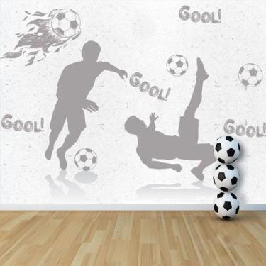 Imagem de Papel de Parede Quarto Menino Jogo de Futebol Painel 9m² - Quartinhos