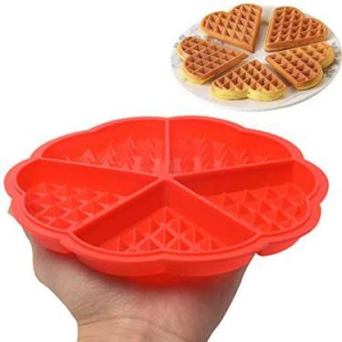 Imagem de Forma Waffles Coracao Panqueca Omelete de Silicone - Clink