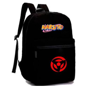 Imagem de Mochila Escolar Naruto Bolsa Anime Bolsa Juvenil - SEMPRENALUTA, Preto