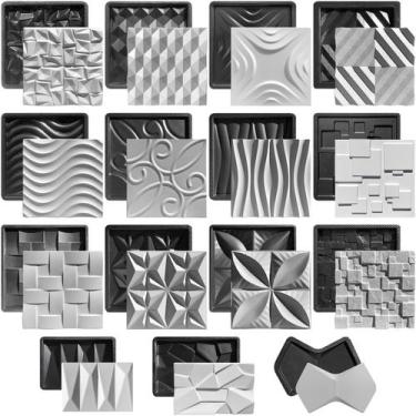 Imagem de Conjunto 15 Formas 3D Gesso e Cimento ABS - Xmoldes Formas 3D