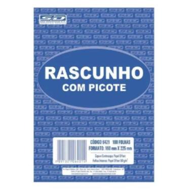 Imagem de Bloco Rascunho Com Picote 16x22.5cm 100 Folhas São Domingos