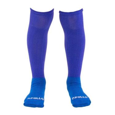 Imagem de Meião de Futebol Adulto Colorido Profissional Apollo, Azul escuro