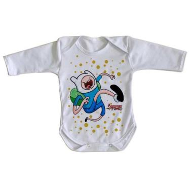 Imagem de body nenê criança roupa bebê manga longa  Adventure Time Jake - Empóri