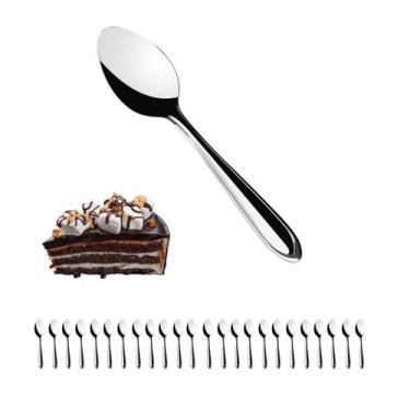 Imagem de Conjunto 24 Colheres De Sobremesa de Aço Inox 13CM - Rio Tijucas