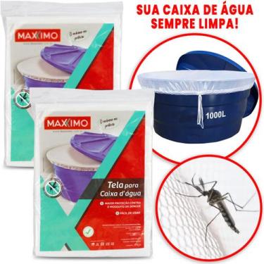 Imagem de Kit 2 Tela Tampa Capa Para Caixa Dágua 1000 Lt Sem Dengue Sujeiras - M