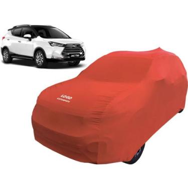 Imagem de Capa Reforçada Para Cobrir Carro Jac T50 - Mz, Vermelha