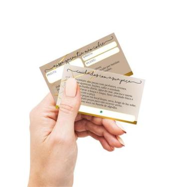 Imagem de Cartão Certificado de Garantia - E cuidados com sua peça - Bijouteria 