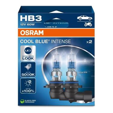 Imagem de Par Lâmpada Osram Cool Blue Intense Hb3 5000k 60w 12v