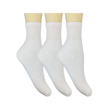 Imagem de Kit 6 Pares Meias Esportiva Academia Esporte Feminina - 33/39