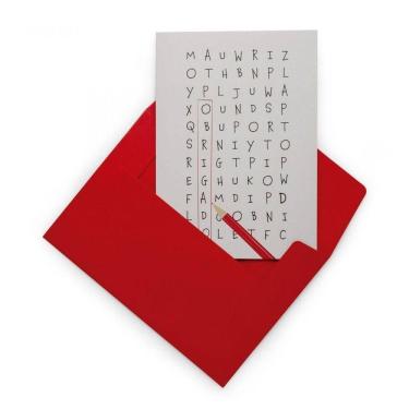 Imagem de Cartao Amigo Palavra Cruzada