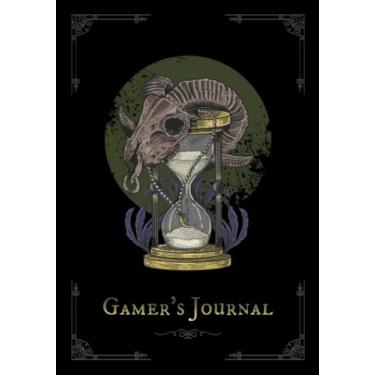 Imagem de Gamer's Journal: RPG Role Playing Game Notebook - Skull Lamb Hour Glass (Gamers series)