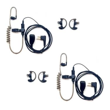 Imagem de Fone de ouvido Covert Air Acoustic Tube com microfone para Motorola 2 Way Radio, fone de ouvido de vigilância e PTT compatível com Motorola Walkie Talkies BPR40/CP/CLS/DTR/PR/RDU/RMU Series (2