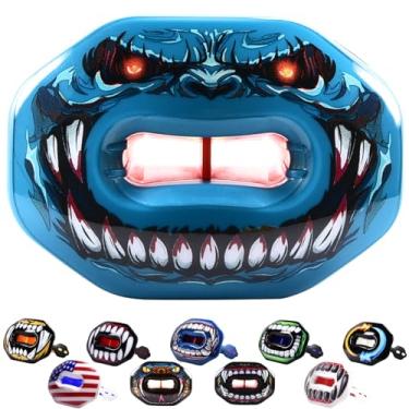 Imagem de Oral Mart Protetor Bucal Para Futebol Americano (2024 Audacious Invader) Com Design 3D Lipfit - Protetor Bucal Instantâneo Sem Fervura Para Aparelhos Ortodônticos - Protetor Bucal Para Futebol Ameri