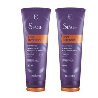 Imagem de Kit 2 Shampoo Siàge Liso Intenso 250ml - Eudora