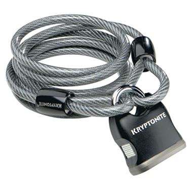 Imagem de Kryptonite 210412 KryptoFlex Cabo em volta e cadeado com chave 818 KryptoFlex preto 5/16" x 60"