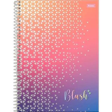 Imagem de Caderno Espiral Capa Dura Colegial 1 Matéria Blush 80 Folhas Foroni 1485