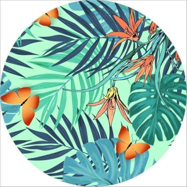 Imagem de Painel Redondo 3D Sublimado Folhagem Frd-3210