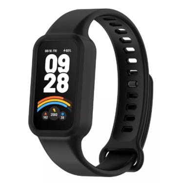 Imagem de 01x Pulseira de Silicone (Preta) Premium Para Smartwatch Smart Mi Band 9 Active