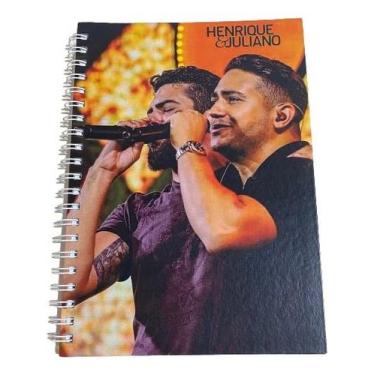 Imagem de Caderno Artista Henrique e Juliano Wire-o Capa Dura Universitário De F