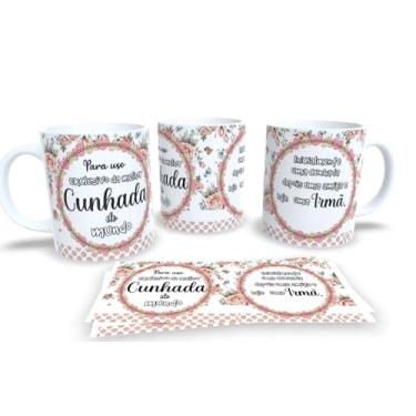 Imagem de Canecas de Porcelana Personalizada Cunhada e Cunhado Pack23 (Mod.15)