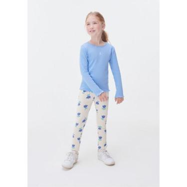 Imagem de Calça Legging Infantil Menina Estampada Em Ribana Hering Kids-Feminino