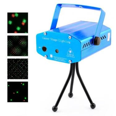 Imagem de Laser de Balada Led Mini Giratória Festa Colorida - BIVOLT