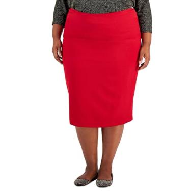 Imagem de Kasper Saia feminina Cb Zip Skimmer, Vermelho fogo, 48