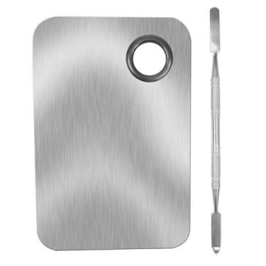 Imagem de Paleta Média Com Espátula Para Aplicação Maquiagem 2 Peças - SANTA CLA
