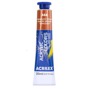 Imagem de Tinta Acrylic Colors Acrilex 20ml 366 Vermelho Veneza, 366 - VERMELHO 