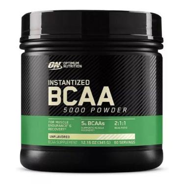 Imagem de BCAA 5000 em pó Optimum Nutrition 345g, Sem Sabor