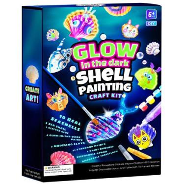 Imagem de Kit de Pintura de Conchas Glow in the Dark EPUMP - Artesanato Infantil