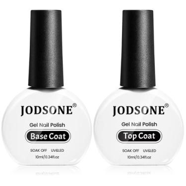 Imagem de Conjunto de Esmaltes em Gel JODSONE - Top Coat e Base Coat (10ml cada)