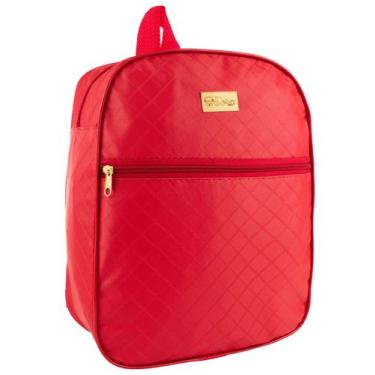 Imagem de Mochila Maternidade Multifunção Mamãe Bebê Espaçosa - Rallory, Vermelh