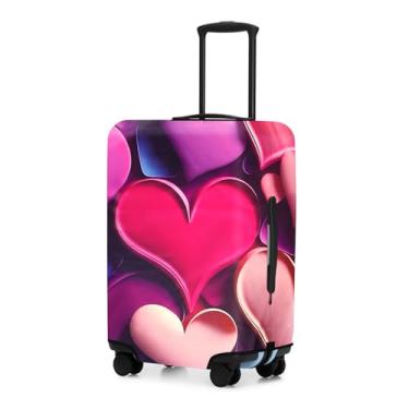 Imagem de ReignSword Capa protetora de mala de viagem adequada para bagagem de 55 a 61 cm, capas de bagagem laváveis para mala aprovada pela Tsa (H940, M), Multi, M