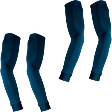 Imagem de Kit 2 pares de manguitos com proteção UV50+ - EX311, Azul marinho, M