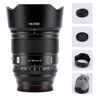 Imagem de VILTROX Lente F1.2 Prime de 27 mm para câmeras sem espelho Sony E Mount, lente grande angular de foco automático de abertura rápida para Sony E Mount Mirrorless a6400 a6500 6600 a6700 a7iv a7iii a7c