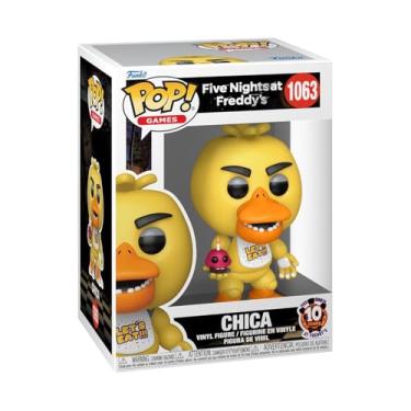 Imagem de Boneco Funko Pop! Five Nights At Freddy’s 10 anos - Chica com Cupcake
