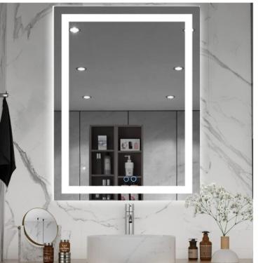 Imagem de Espelho Iluminação Led 220v luz neutra Direta Banheiro Desemb