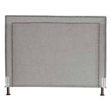 Imagem de Cabeceira de Cama Box Estofada 90 cm Solteiro Viviane Linho - Fina Mob