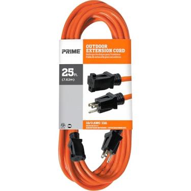 Imagem de CAROL Cabo de extensão da marca, uso geral em ambientes internos/externos, 16 AWG, 3 condutores aterrados, 63 cm, laranja