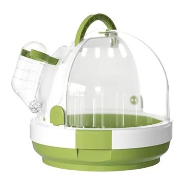 Imagem de Generic CAGA de TRANSPORTADOR de PARROT, CAGA de TRANSPORTE de HAMSTER, Acessórios para animais de estimação pequenos gaiola de pássaro Pequeno Chapo de Carga, Verde
