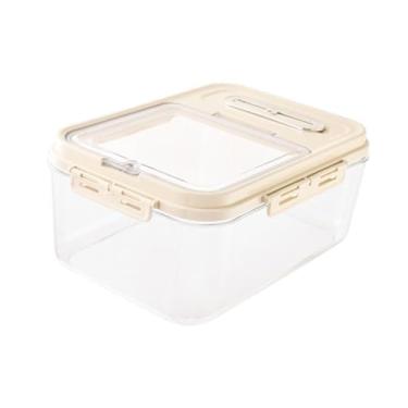 Imagem de YWJLQH Recipiente de armazenamento de alimentos de arroz de cereais, caixa de armazenamento de arroz de grãos, tanques aéreas, umidade à prova de umidade, 5kg