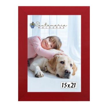 Imagem de Moldura Porta Retrato 15X21 Vermelho - Santamaria Molduras
