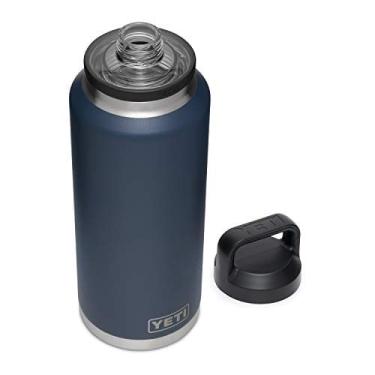 Imagem de Yeti Rambler 46 oz Garrafa, Isolado a Vácuo, Aço Inoxidável com Chug Cap, Marinha