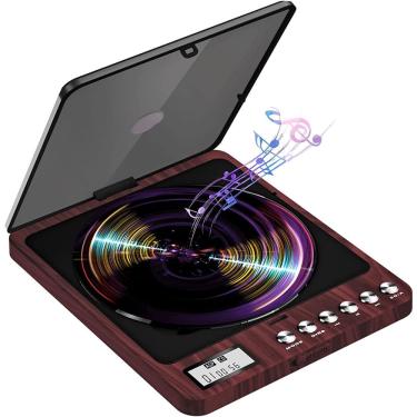 Imagem de Leitor de cd portátil hovoynn 2000mAh recarregável com alto-falante