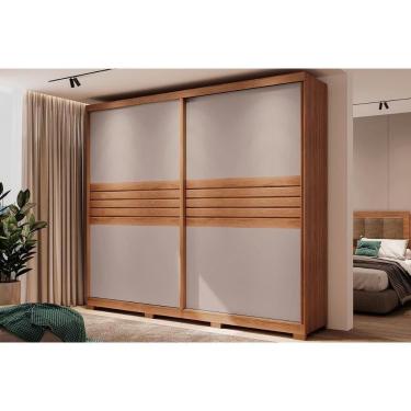 Imagem de Guarda Roupas 2 Portas De Correr E 4 Gavetas Magnum 1175 Freijo Ou Freijo c- Avela - Carraro