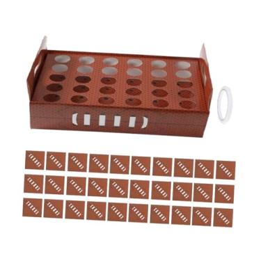 Imagem de IEUDNS Papel Confetti Cone Holder Kit Stand Box Diy Crafting Inclua 30 Documentos de Cone Decoração de Casamento para Festival de Presentes de Engajamento, Rúgbi