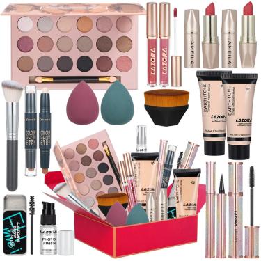 Imagem de Kit de maquiagem venshun All in One, paleta de sombras femininas de 18 cores